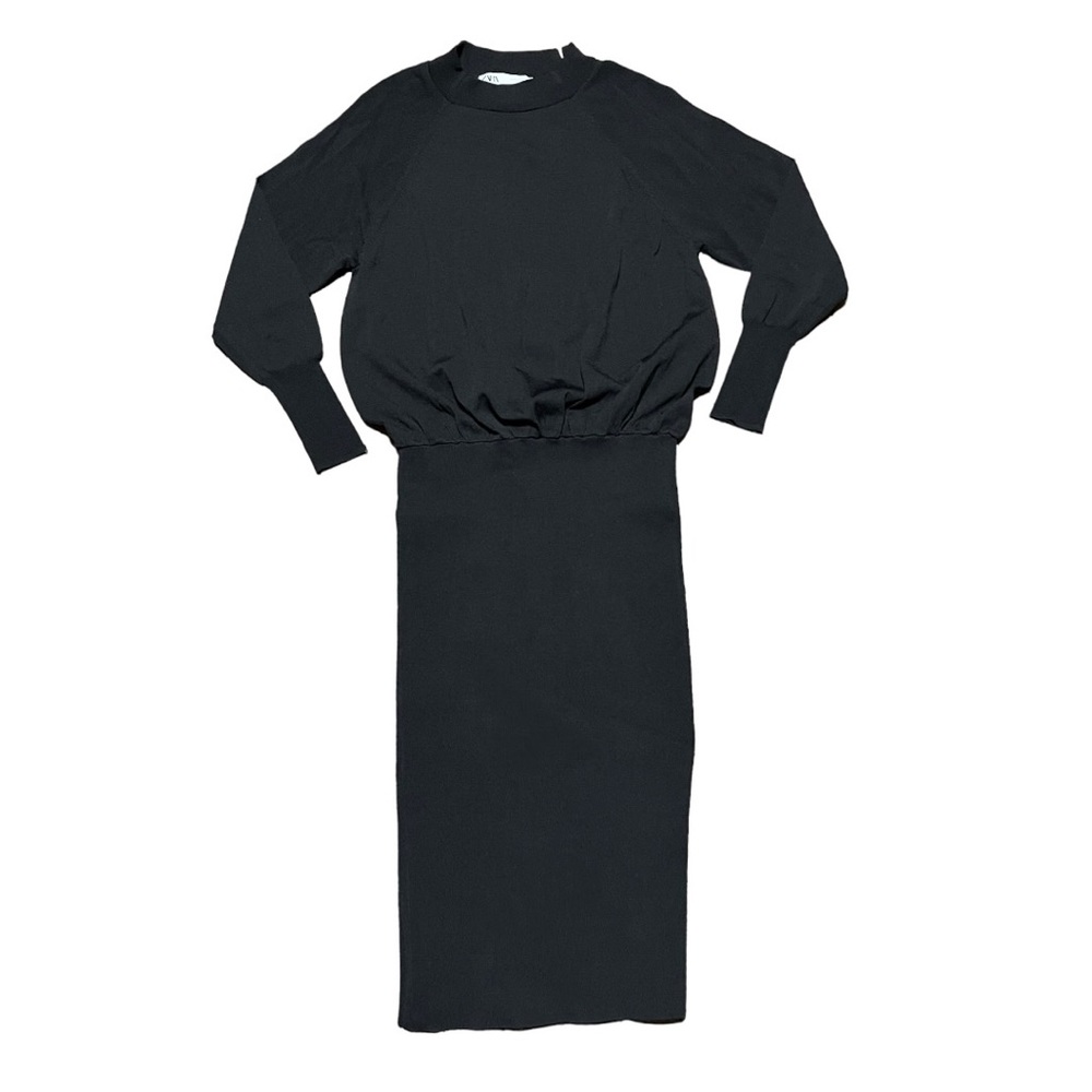 Zara Fitted Knit Dress - Picture 7 of 10